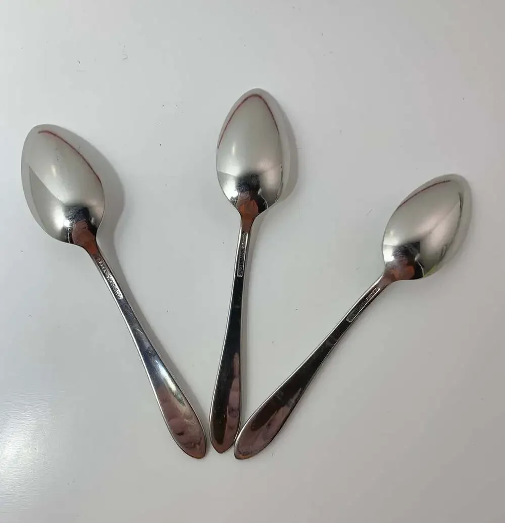 Vintage Lot of ARNBE AB2 Stainless Flatware 3 pcs tea spoons